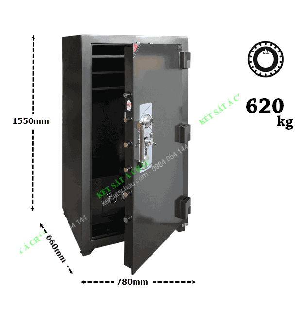 Két sắt siêu cường cao cấp, khóa cơ tầm trung 620kg $titlesp - $hienthicat