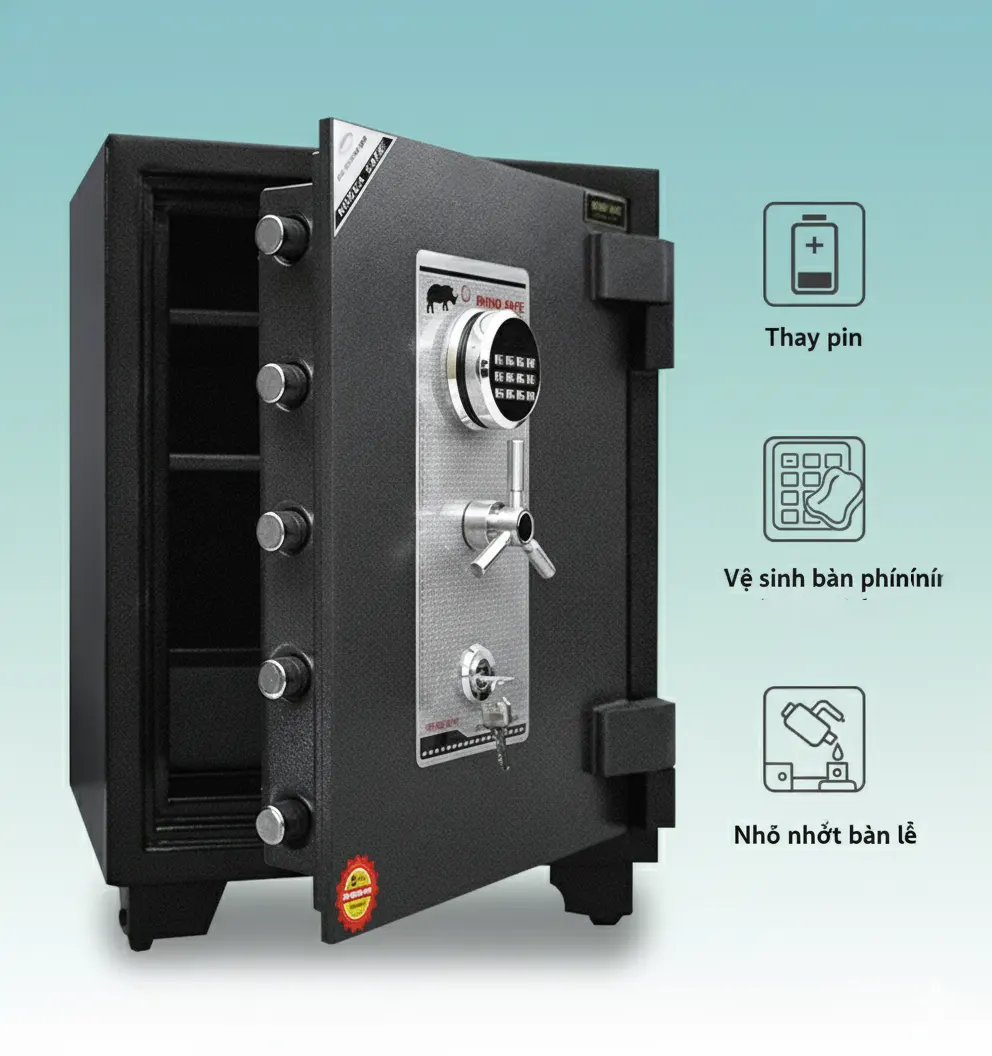 Hướng dẫn bảo trì Két Sắt Khóa Điện Tử tại nhà