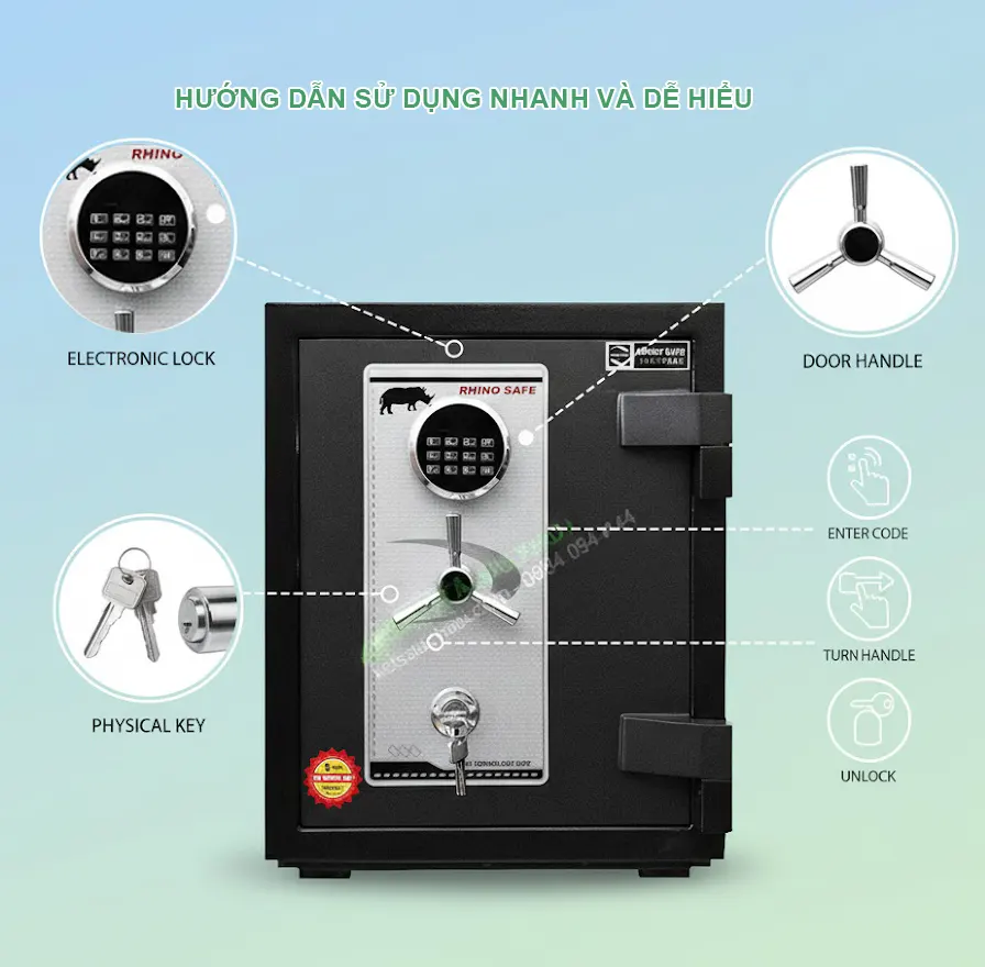 Két Sắt Khóa Điện Tử: Hướng Dẫn Sử Dụng Nhanh và Dễ Hiểu