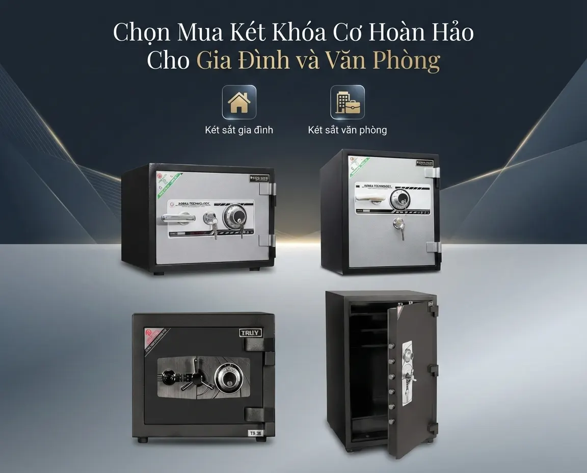 Tiêu Chí Chọn Mua Két Khóa Cơ Hoàn Hảo Cho Gia Đình và Văn Phòng