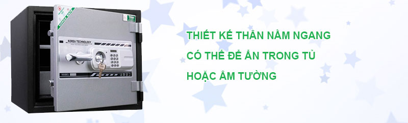 Két sắt trung nhỏ khóa điện tử cao cấp thân ngang 