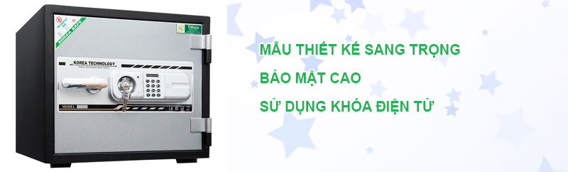 Két sắt nhỏ chống trộm thân ngang khóa điện tử chất lượng cao